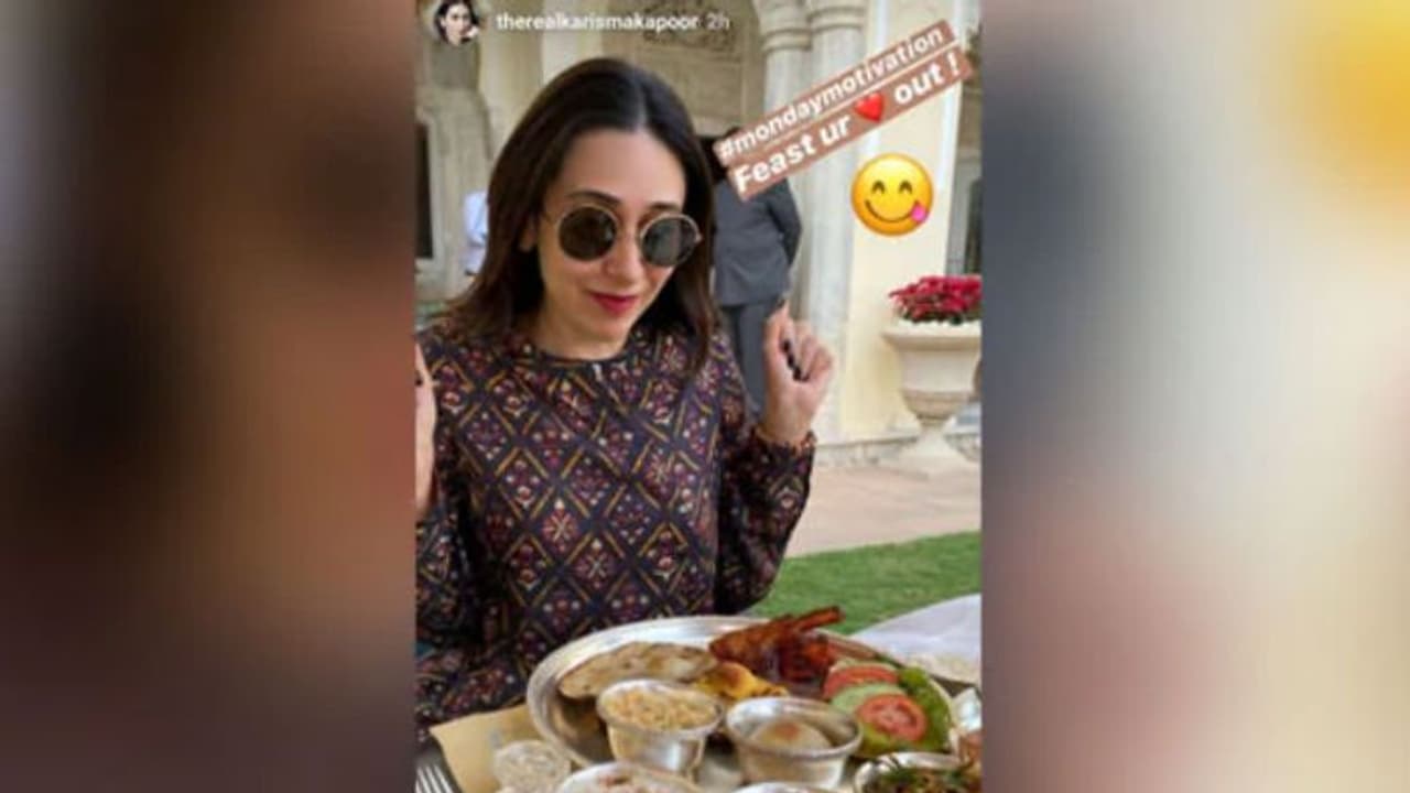 'ഹൃദയം നിറച്ച് ഊട്ടൂ'; കരിഷ്മയുടെ വ്യത്യസ്തമായ 'ലഞ്ച്'