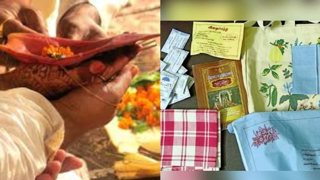 ക്ഷണക്കത്ത് തൂവാലയിൽ, സമ്മാനം തുണിസഞ്ചിയിൽ, ഒപ്പം വിത്തുകളും; വ്യത്യസ്ഥമായി കളക്ടറുടെ വീട്ടിലെ വിവാഹം ക്ഷണക്കത്ത് തൂവാലയിൽ, സമ്മാനം തുണിസഞ്ചിയിൽ, ഒപ്പം വിത്തുകളും; വ്യത്യസ്ഥമായി കളക്ടറുടെ വീട്ടിലെ വിവാഹം