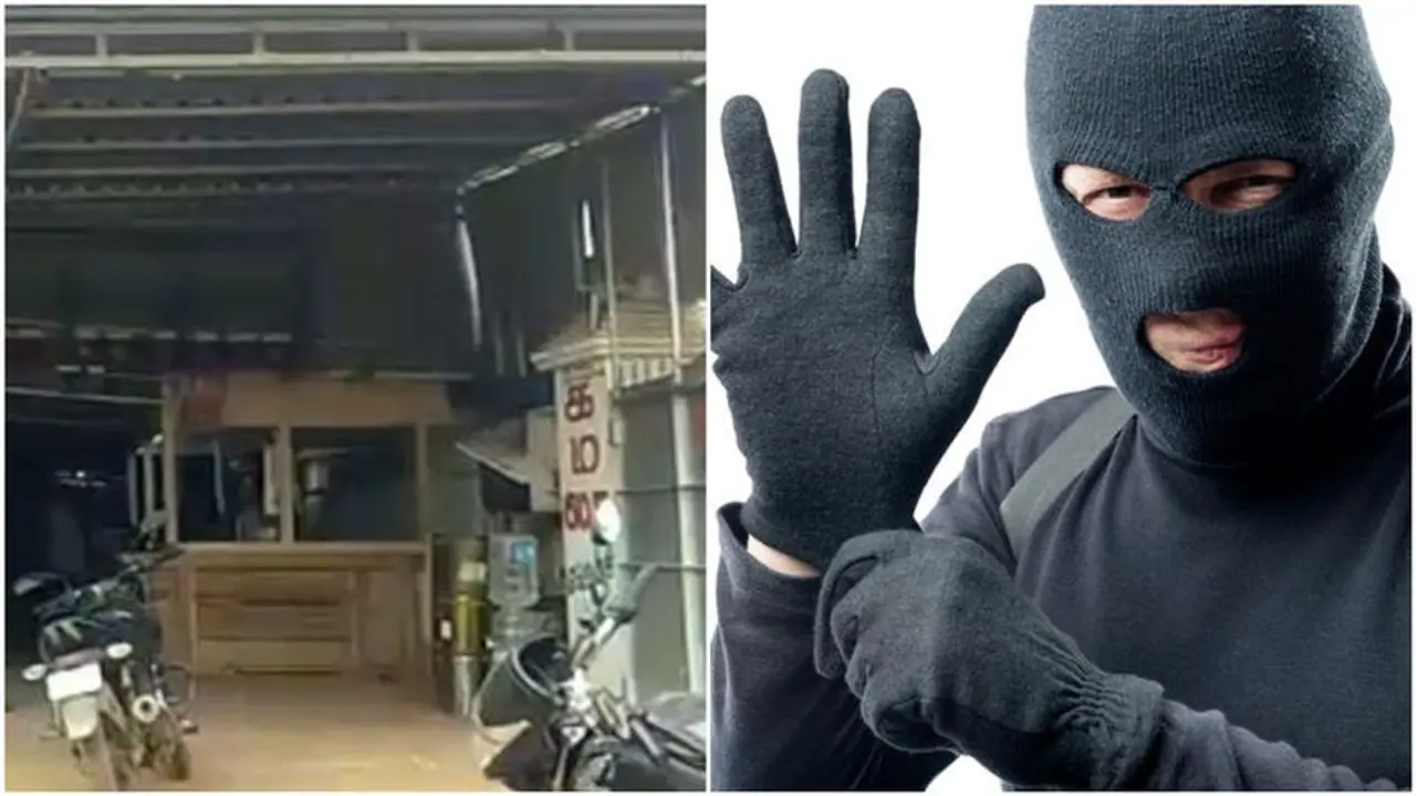 கூரையைப் பிரித்து கடைக்குள் இறங்கிய கொள்ளையன்..! காவலர்களை குழம்ப வைத்த நூதன திருட்டு..! கூரையைப் பிரித்து கடைக்குள் இறங்கிய கொள்ளையன்..! காவலர்களை குழம்ப வைத்த நூதன திருட்டு..!