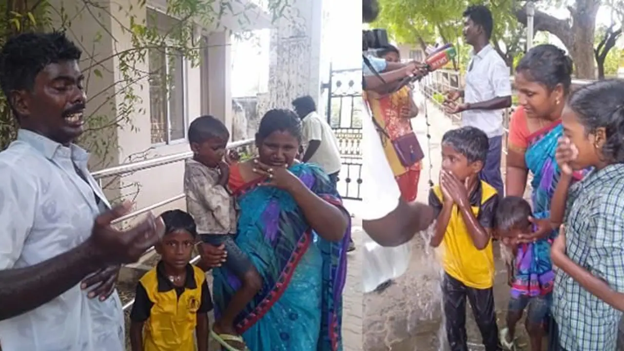 தலைவிரித்தாடிய கந்துவட்டிக் கொடுமை..! மனைவி, குழந்தைகளுடன் தீக்குளிக்க முயன்ற தொழிலாளி..! நெல்லையில் ஆட்சியர் அலுவலகத்தில் பரபரப்பு..!