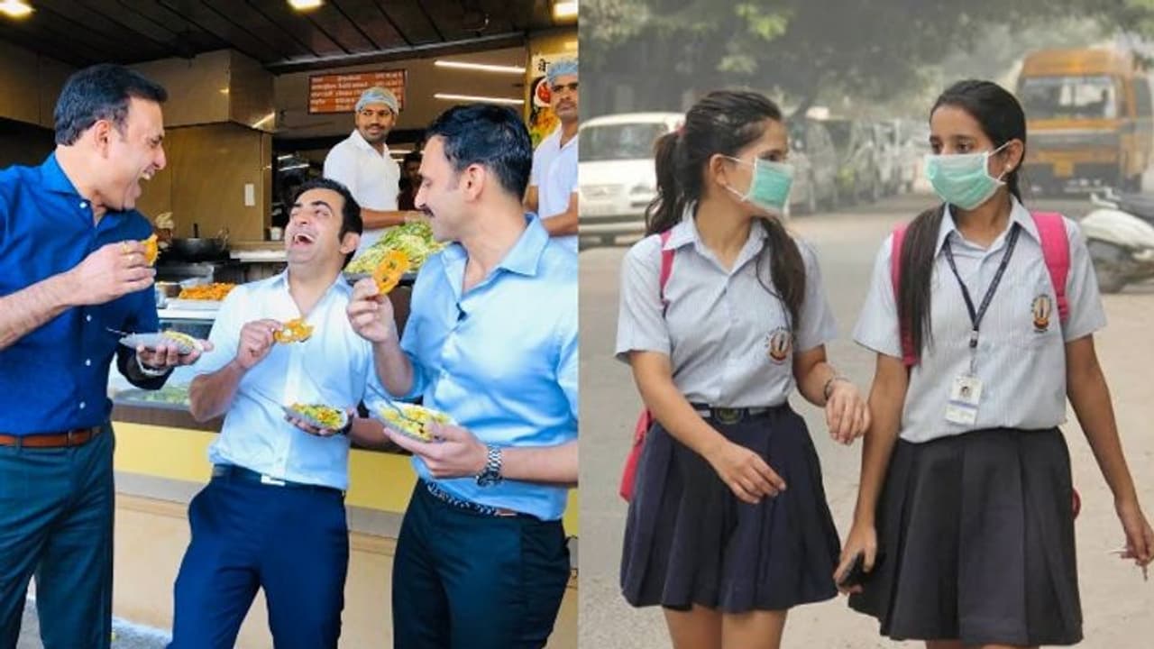 ദില്ലി ശ്വാസംമുട്ടുമ്പോള് ഇന്ഡോറില് ക്രിക്കറ്റ് കണ്ട്, ജിലേബി കഴിച്ച് ഗംഭീര്; രൂക്ഷ വിമര്ശനവുമായി എഎപി ദില്ലി ശ്വാസംമുട്ടുമ്പോള് ഇന്ഡോറില് ക്രിക്കറ്റ് കണ്ട്, ജിലേബി കഴിച്ച് ഗംഭീര്; രൂക്ഷ വിമര്ശനവുമായി എഎപി