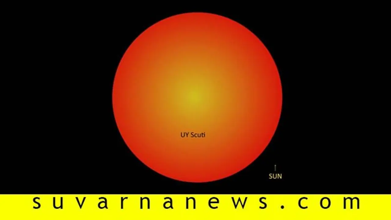 ವಿಶ್ವದ ಅತ್ಯಂತ ದೊಡ್ಡ ನಕ್ಷತ್ರ: ಸೂರ್ಯ ಸುಳಿಯದು ಯುವೈ ಸ್ಕೂಟಿ ಹತ್ರ!