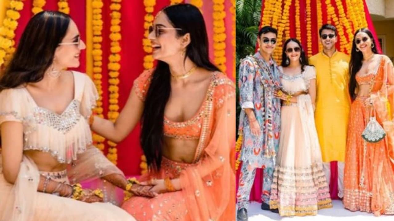 സഹോദരിയുടെ വിവാഹത്തിന് ലഹങ്കയില് സുന്ദരിയായി മാനുഷി ചില്ലര് സഹോദരിയുടെ വിവാഹത്തിന് ലഹങ്കയില് സുന്ദരിയായി മാനുഷി ചില്ലര്