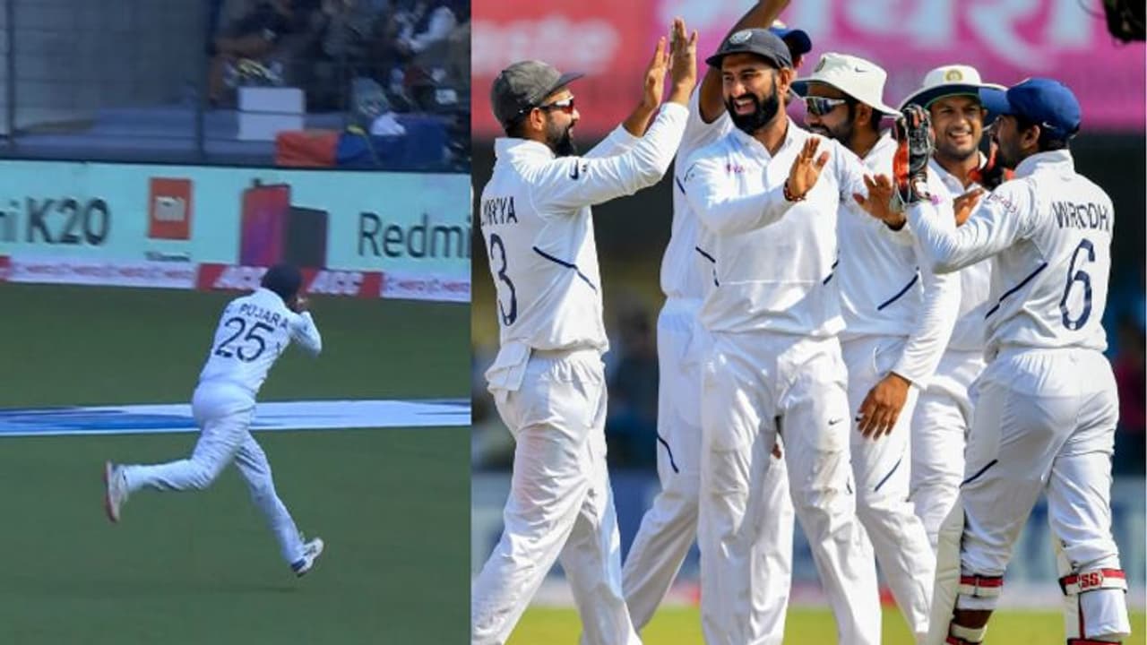 புஜாராவா இந்த கேட்ச்சை புடிச்சாருனு வியக்குற அளவுக்கு அபாரமான ரன்னிங் கேட்ச் புஜாராவா இந்த கேட்ச்சை புடிச்சாருனு வியக்குற அளவுக்கு அபாரமான ரன்னிங் கேட்ச்