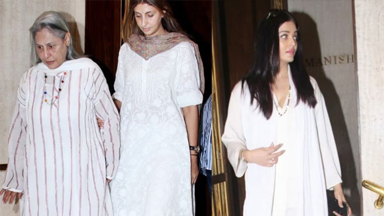 शोक व्यक्त करने पहुंची सास बहू ने नहीं की आपस बात, जया बेटी का हाथ थामे तो ऐश्वर्या दिखीं अकेले शोक व्यक्त करने पहुंची सास बहू ने नहीं की आपस बात, जया बेटी का हाथ थामे तो ऐश्वर्या दिखीं अकेले