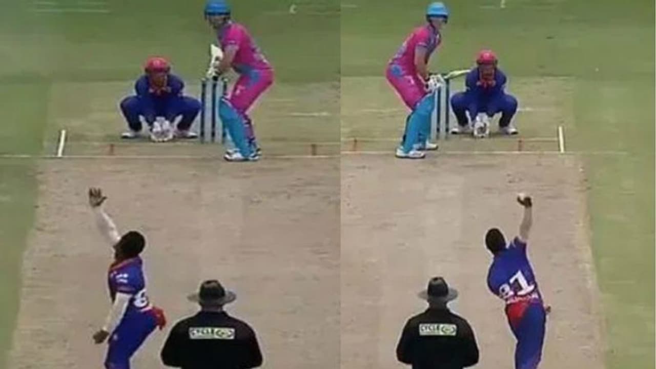 2 கையிலும் விக்கெட் போட்டு தெறிக்கவிட்ட தென்னாப்பிரிக்க ஸ்பின்னர்.. வீடியோ