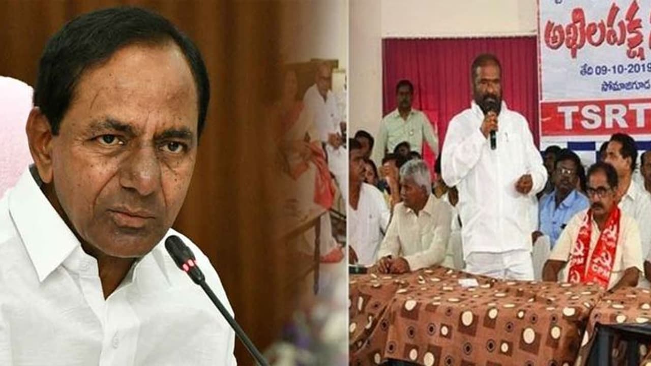 ఆర్టీసీ సమ్మెకు బ్రేకులు:నిర్ణయం కేసీఆర్ చేతుల్లోనే.... ఆర్టీసీ సమ్మెకు బ్రేకులు:నిర్ణయం కేసీఆర్ చేతుల్లోనే....