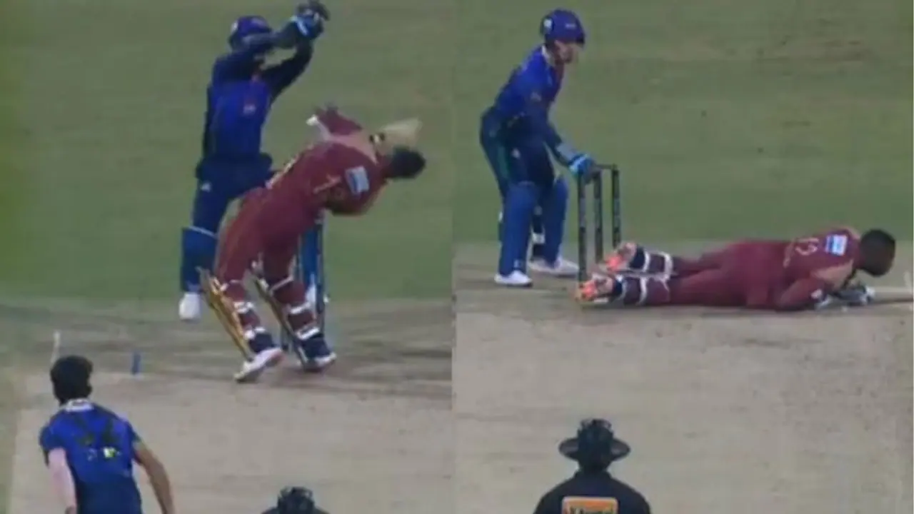 கிரிக்கெட்டில் அரிதினும் அரிதான சம்பவம்.. ஆண்ட்ரே ரசல் அதிர்ச்சி.. வீடியோ கிரிக்கெட்டில் அரிதினும் அரிதான சம்பவம்.. ஆண்ட்ரே ரசல் அதிர்ச்சி.. வீடியோ