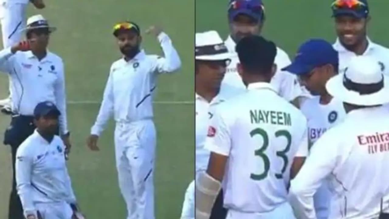 Pink ball Test: Spirit of cricket on display as Indian physio attends to Nayeem Hasan after hit on helmet (Video)