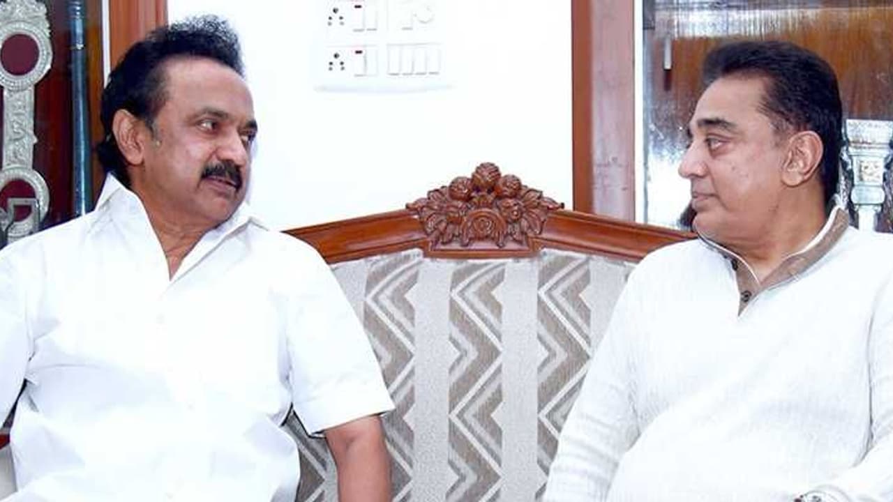 கமலஹாசனை நேரில் சந்தித்து நலம் விசாரித்த ஸ்டாலின் !!