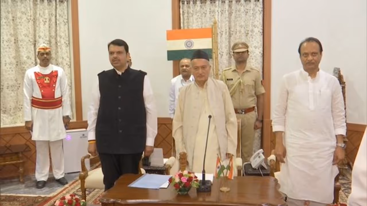 Big twist in Maharashtra: Devendra Fadnavis sworn in as Maharashtra CM, Ajit Pawar his deputy