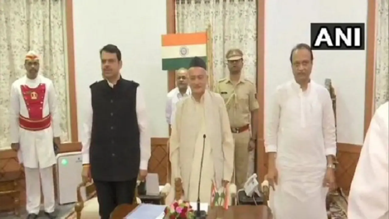 शिवसेना का टूटा सपना, भाजपा ने अजित पवार के साथ महाराष्ट्र में बनाई सरकार