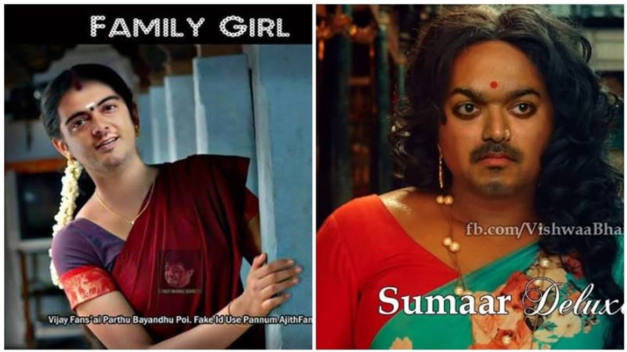 அஜித் விஜய் ரசிகர்கள் காட்டுக்குரங்குகள்... குதர்க்கப்புத்தி கோமாளிகள்... மானத்தை வாங்கிய நடிகை..!