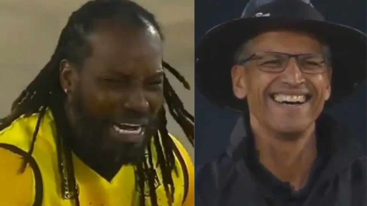 ஒட்டுமொத்த ஸ்டேடியத்தையும் சிரிப்பலையில் ஆழ்த்திய கெய்ல்.. அவரோட அப்பீலை பார்த்து அம்பயரே சிரிச்சுட்டாரு.. வீடியோ ஒட்டுமொத்த ஸ்டேடியத்தையும் சிரிப்பலையில் ஆழ்த்திய கெய்ல்.. அவரோட அப்பீலை பார்த்து அம்பயரே சிரிச்சுட்டாரு.. வீடியோ