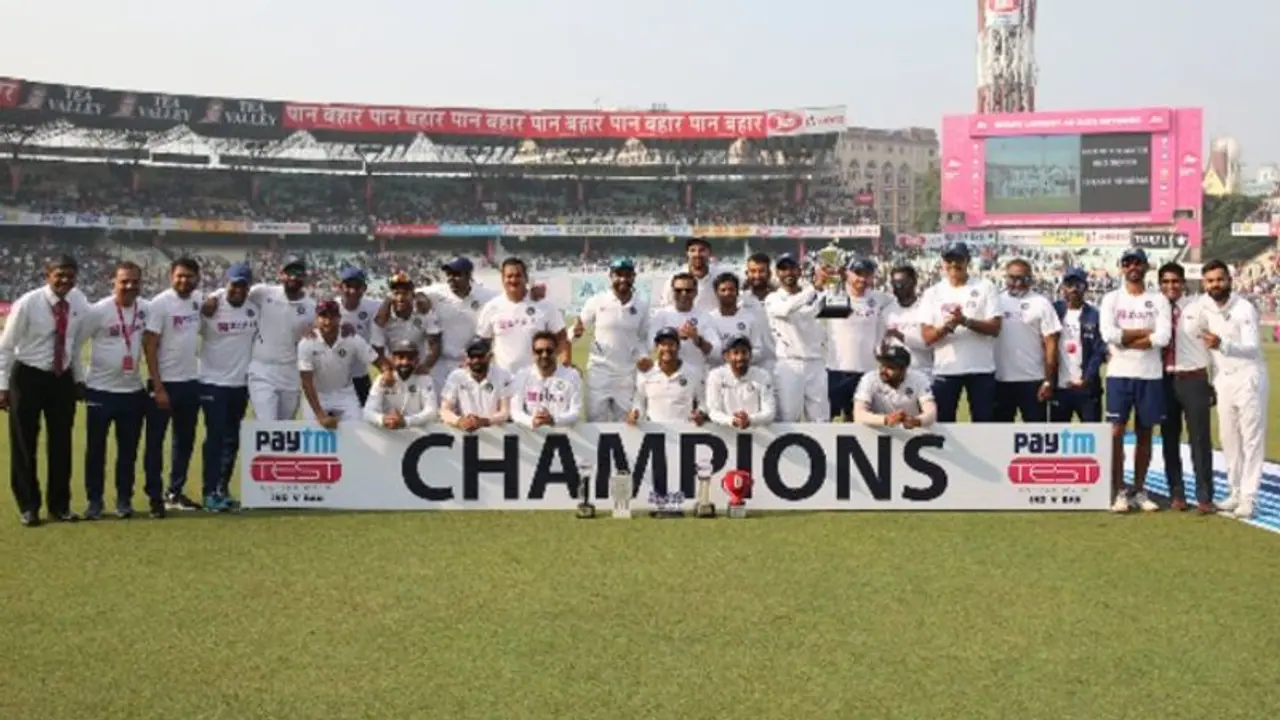 Pink ball Test: India set world record with innings win over Bangladesh in Kolkata Pink ball Test: India set world record with innings win over Bangladesh in Kolkata