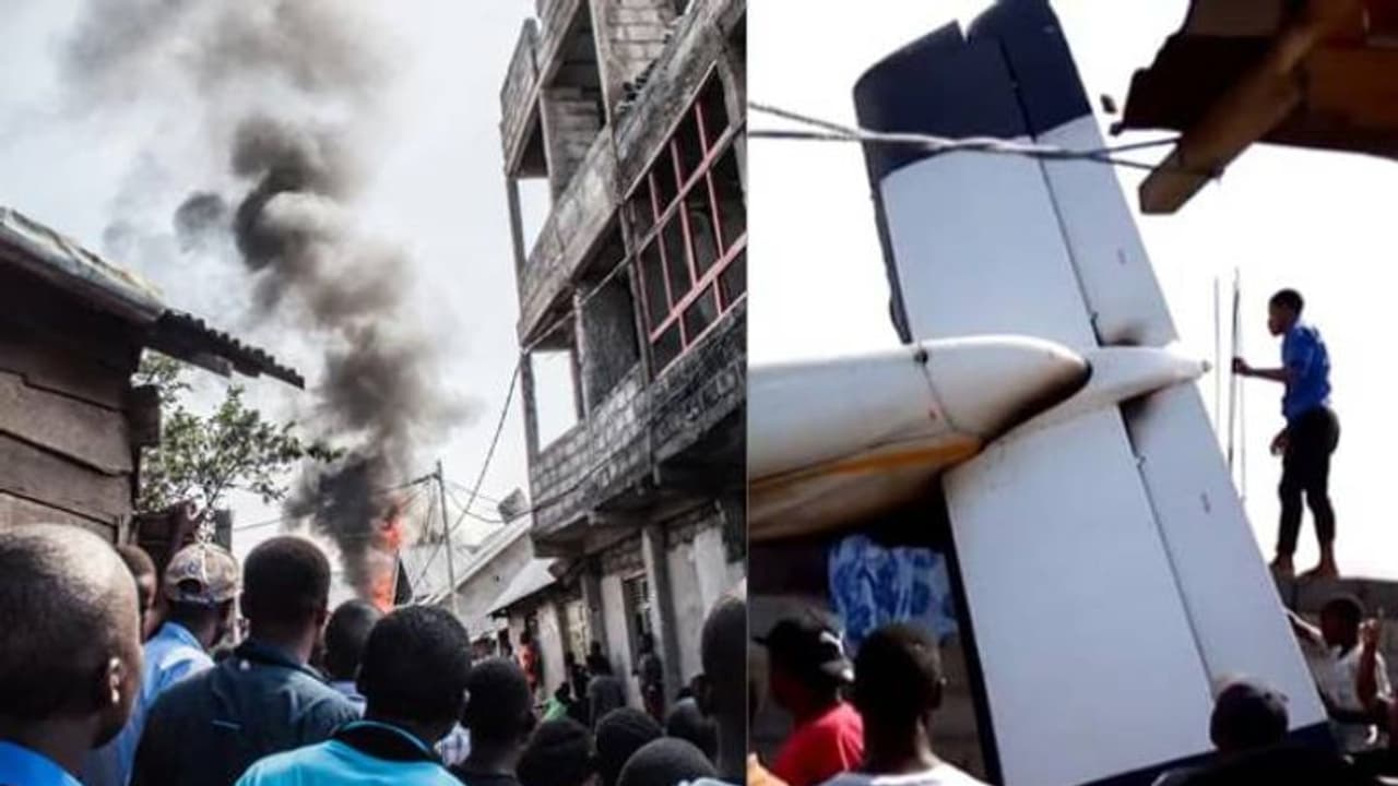 കോംഗോയിൽ യാത്രവിമാനം തകർന്ന് വീണ് 29 മരണം കോംഗോയിൽ യാത്രവിമാനം തകർന്ന് വീണ് 29 മരണം