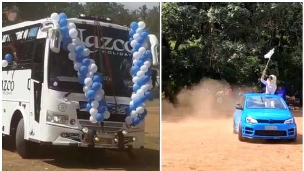 സ്കൂള് മൈതാനത്ത് ടൂറിസ്റ്റ് ബസിന്റെ അഭ്യാസ പ്രകടനം; കേസെടുത്ത് മോട്ടോര്വാഹന വകുപ്പ് സ്കൂള് മൈതാനത്ത് ടൂറിസ്റ്റ് ബസിന്റെ അഭ്യാസ പ്രകടനം; കേസെടുത്ത് മോട്ടോര്വാഹന വകുപ്പ്