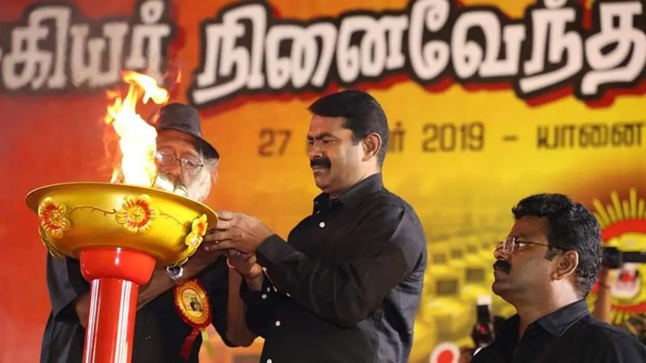 கண்ணீர் விட்டு கதறி அழுத சீமான்..! மாவீரர் நாள் கூட்டத்தில் நெகிழ்ச்சி..! கண்ணீர் விட்டு கதறி அழுத சீமான்..! மாவீரர் நாள் கூட்டத்தில் நெகிழ்ச்சி..!