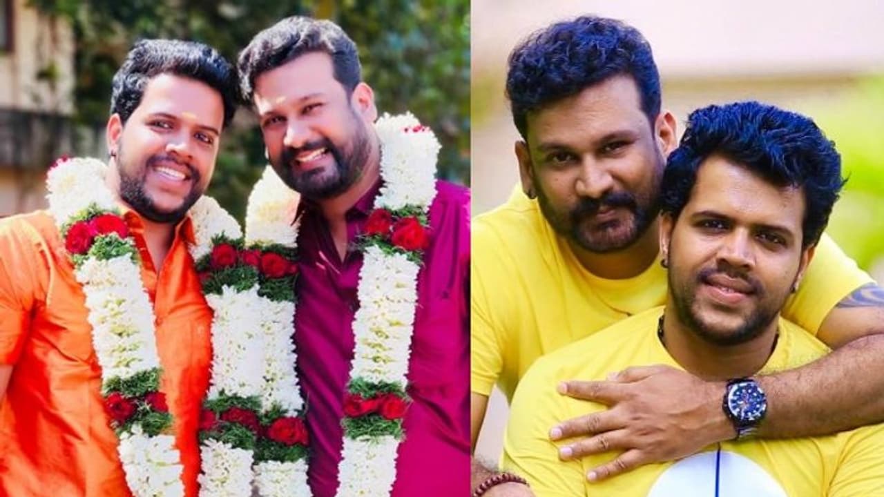 വിവാഹ ചിത്രം പങ്കുവെച്ച് കേരളത്തിലെ ആദ്യ ഗേ ദമ്പതികള്‍; അശ്ലീല കമന്‍റുകളുമായി ഒരുവിഭാഗം