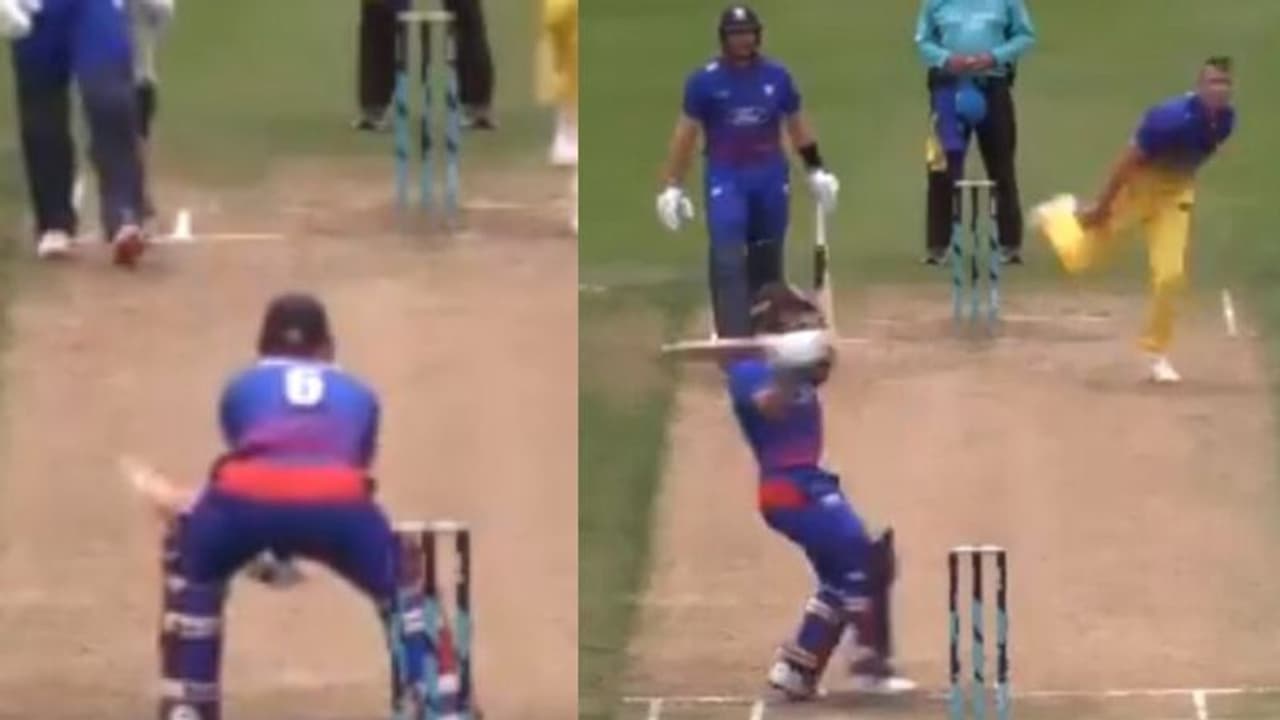 न्यूजीलैंड के इस बल्लेबाज ने खेला रिवर्स पुल, हैरान रह गए सारे खिलाड़ी