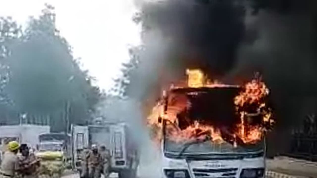 BMTC bus catches fire in Bengaluru, passengers and crew unhurt; probe ordered