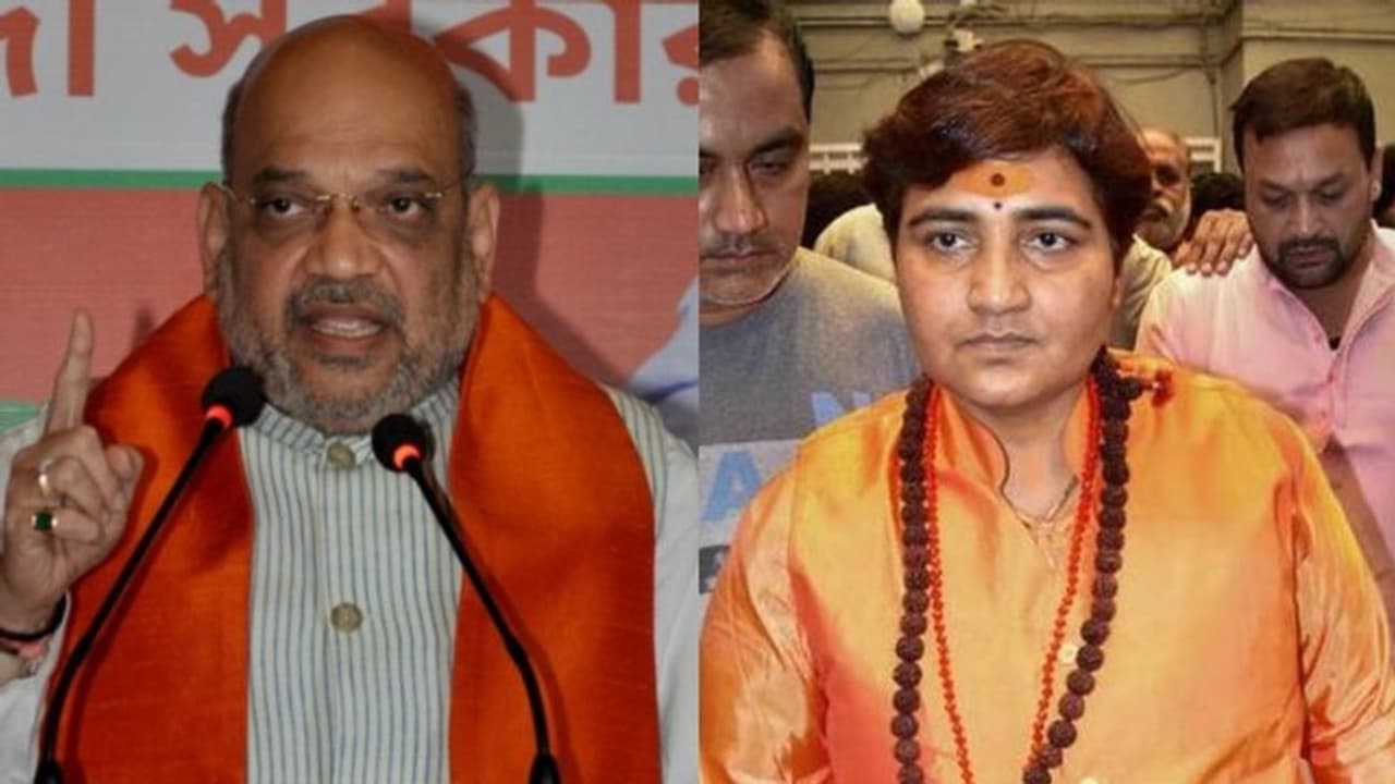 ഗോഡ്സെ വാഴ്ത്തല്‍: പ്രഗ്യാ സിംഗ് ഠാക്കൂറിനെതിരെ നടപടിയെടുക്കുമെന്ന് അമിത് ഷാ