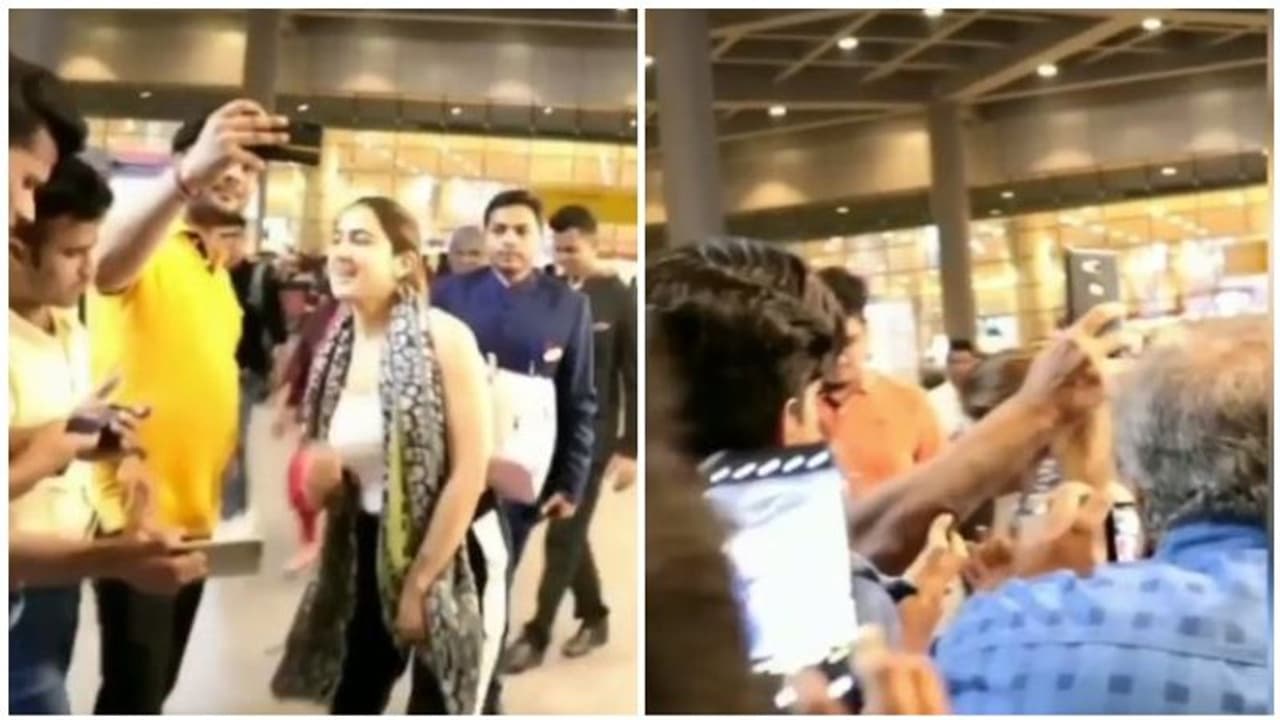 பொது இடத்தில் ரசிகர் செய்த செயல்..! பயந்து நடுங்கி ஓட்டம் பிடித்த நடிகை..! வைரலாகும் வீடியோ...!