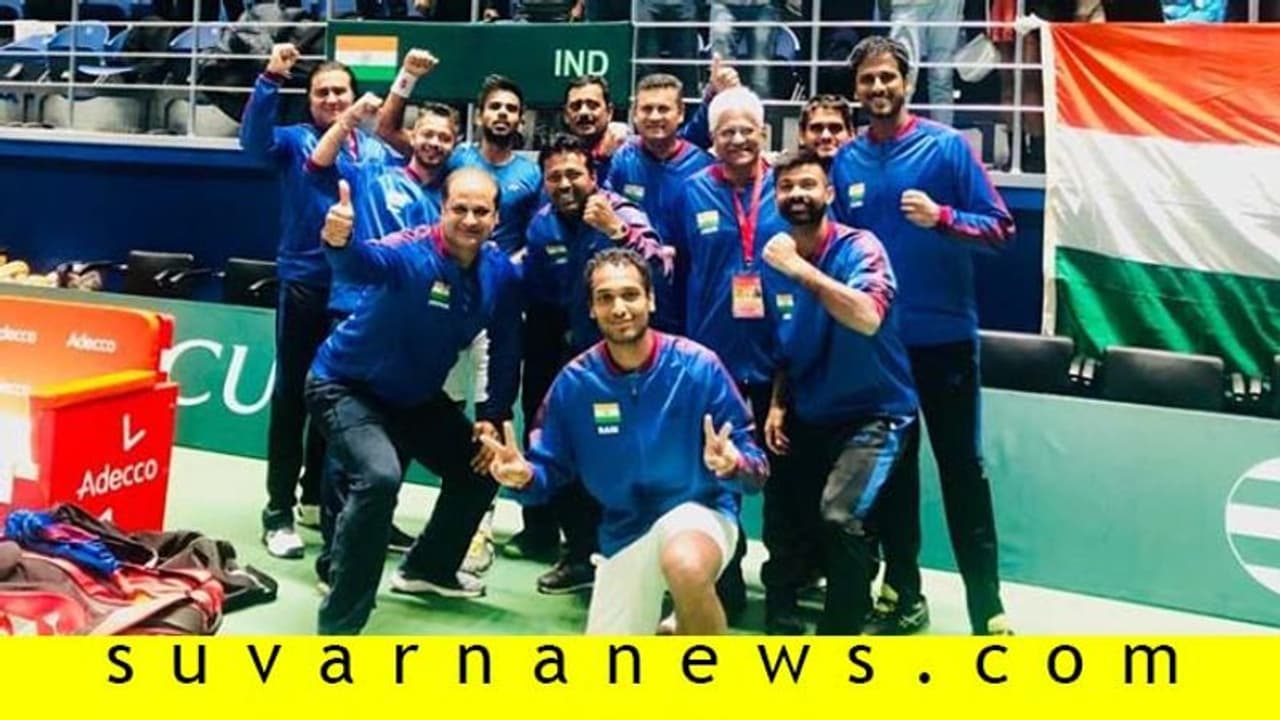 ಡೇವಿಸ್ ಕಪ್: ಸಿಂಗಲ್ಸ್ನಲ್ಲಿ ಸುಮಿತ್, ರಾಮ್ಕುಮಾರ್ಗೆ ಜಯ ಡೇವಿಸ್ ಕಪ್: ಸಿಂಗಲ್ಸ್ನಲ್ಲಿ ಸುಮಿತ್, ರಾಮ್ಕುಮಾರ್ಗೆ ಜಯ