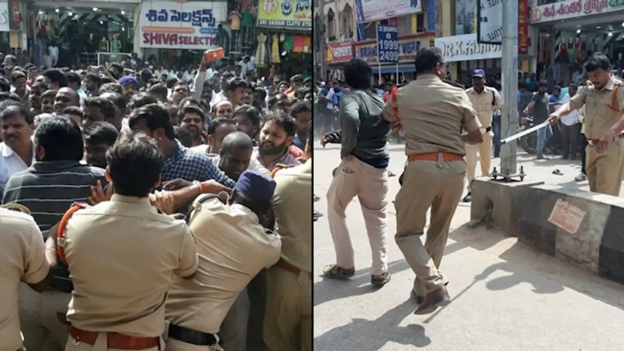 Hyderabad veterinarian rape and murder case: Locals protest at Shadnagar police station