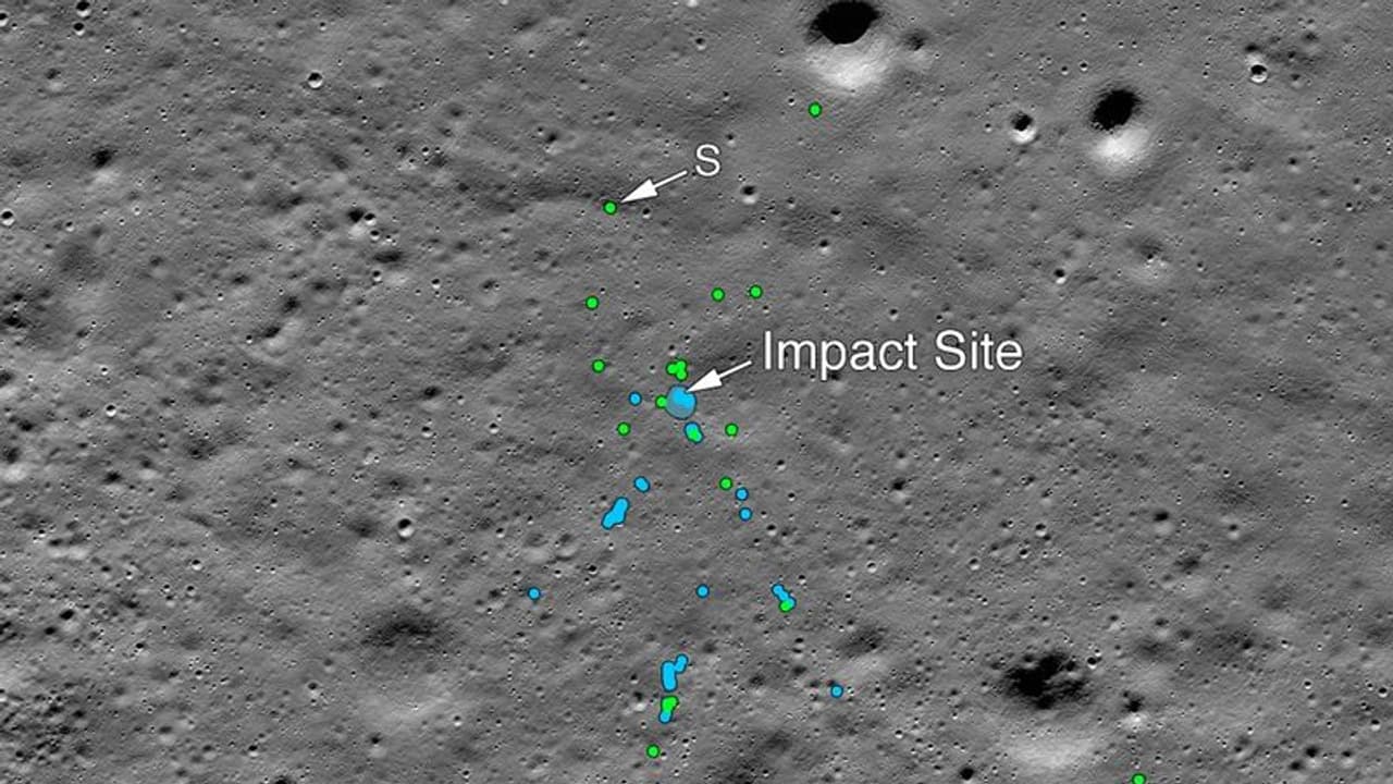 85 நாட்களுக்குப்பின் நாசா கண்டுபிடிப்பு: நிலவின் தென்துருவத்தில் விக்ரம்லேண்டரின் உடைந்த பாகங்கள்