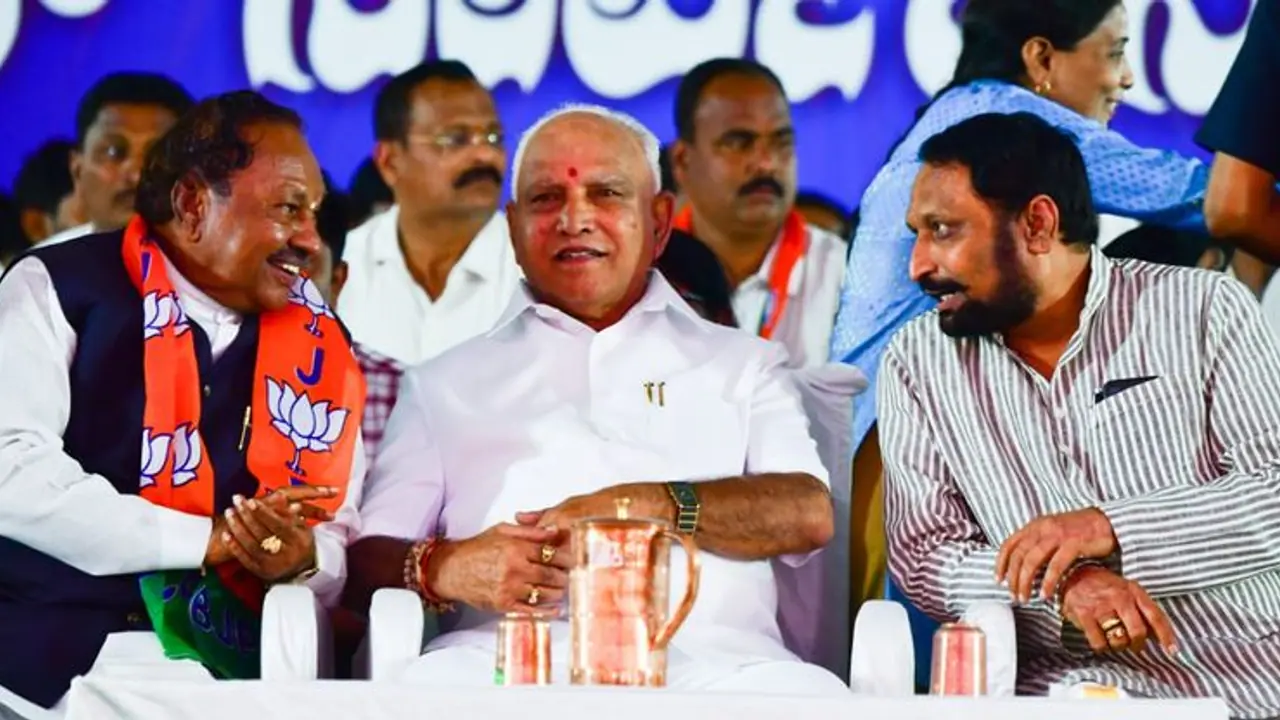 ईवीएम में बंद हुई कर्नाटक की भाजपा सरकार की किस्मत