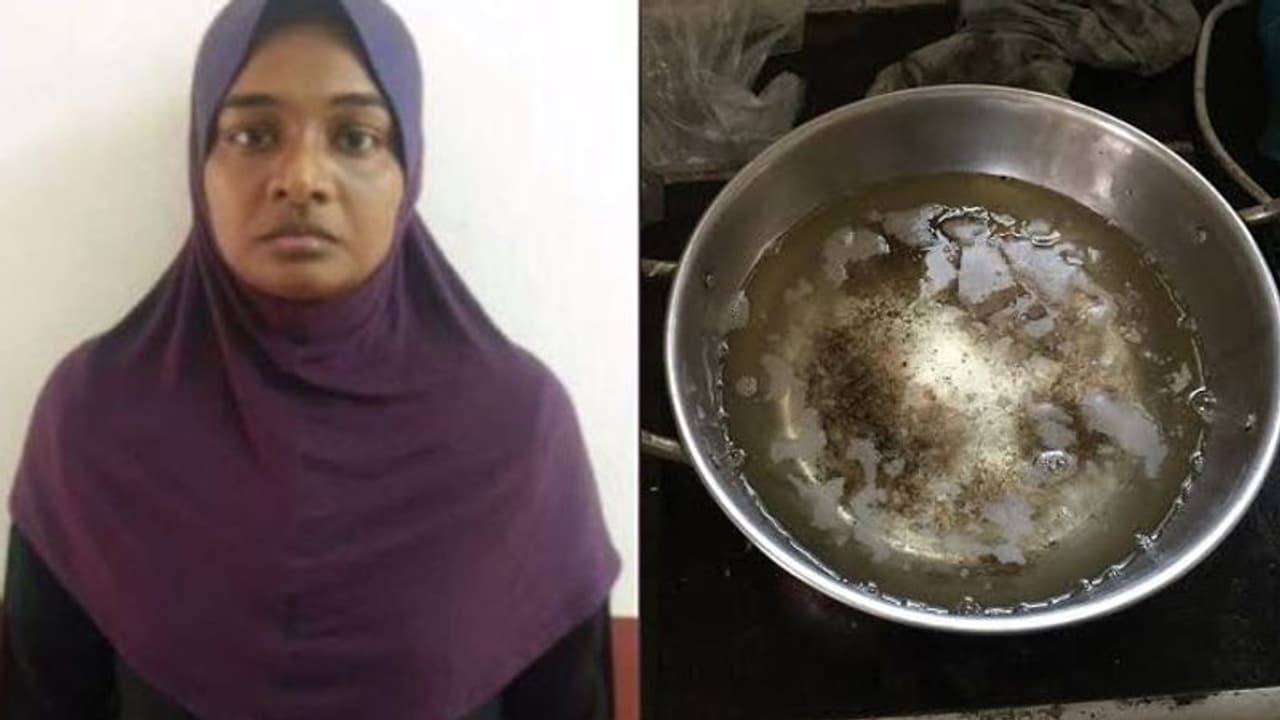 கொதிக்கும் எண்ணெய்யை ஊற்றி கணவனை கொலை செய்த கொடூர மனைவி..! கொதிக்கும் எண்ணெய்யை ஊற்றி கணவனை கொலை செய்த கொடூர மனைவி..!