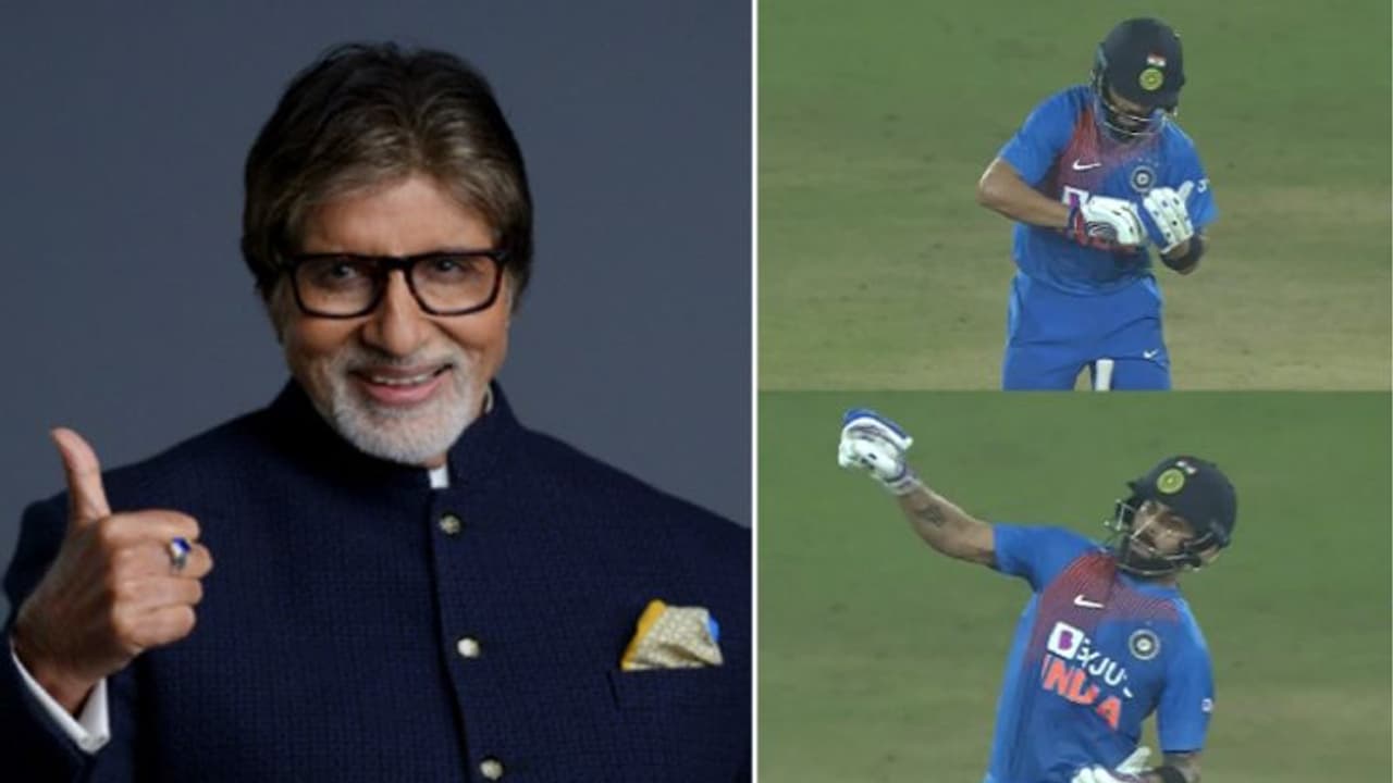 भारत ने दी वेस्टइंडीज को मात, खुशी में झूमे अमिताभ बोले, कितना बार बोला तेरे को विराट को मत छेड़ भारत ने दी वेस्टइंडीज को मात, खुशी में झूमे अमिताभ बोले, कितना बार बोला तेरे को विराट को मत छेड़