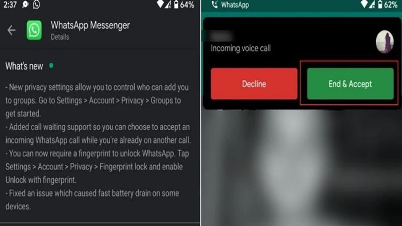 వాట్సాప్ కొత్త ఫీచర్...వీడియో కాల్ మాట్లాడుతున్నపుడు.... వాట్సాప్ కొత్త ఫీచర్...వీడియో కాల్ మాట్లాడుతున్నపుడు....