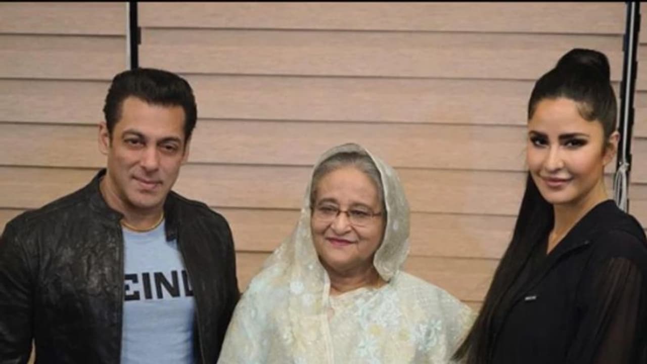 Dabangg star Salman Khan, Katrina Kaif meet Bangladesh PM Sheikh Hasina; pic goes viral Dabangg star Salman Khan, Katrina Kaif meet Bangladesh PM Sheikh Hasina; pic goes viral