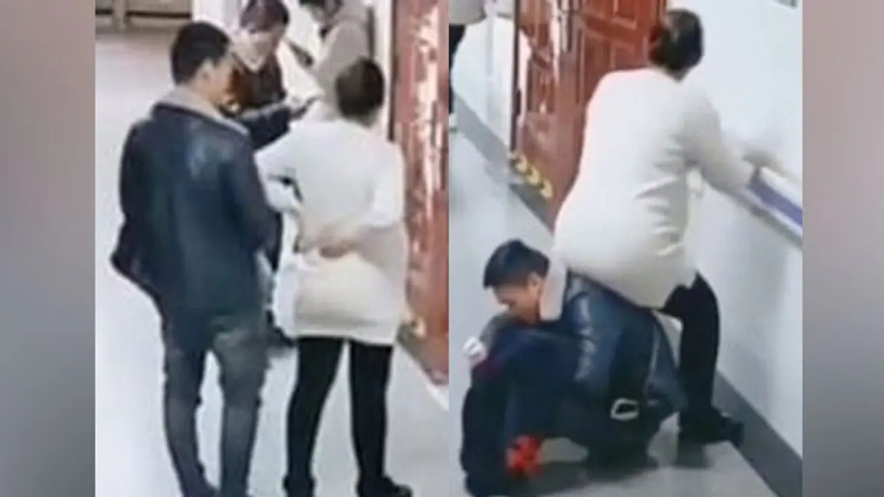 மனைவிக்காக பொதுவெளியில் கணவர் செய்த காரியம்..! ட்ரெண்டாகும் வைரல் புகைப்படம்..!