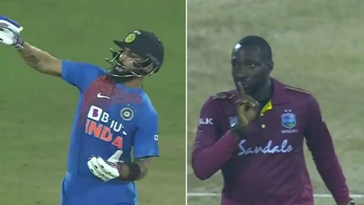 నో సెలబ్రేషన్స్... ఓన్లీ సైలెన్స్: కోహ్లీ ఔటయ్యాక ఓవరాక్షన్ చేయని కరేబీయన్లు నో సెలబ్రేషన్స్... ఓన్లీ సైలెన్స్: కోహ్లీ ఔటయ్యాక ఓవరాక్షన్ చేయని కరేబీయన్లు