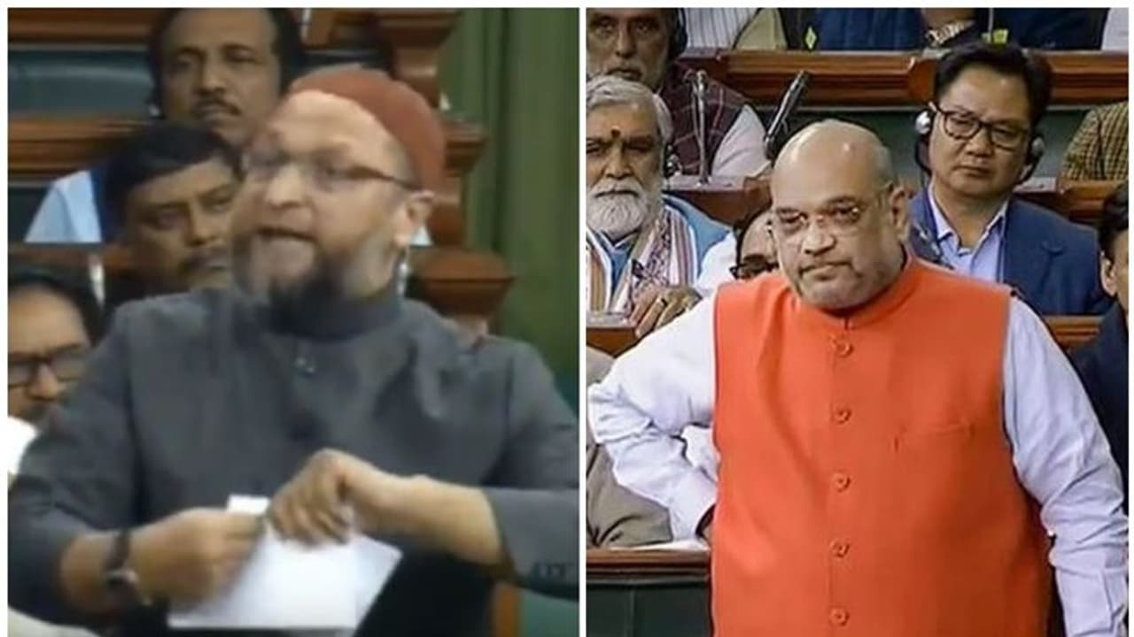 ಶಾ ಎದುರಲ್ಲೇ CAB ಪ್ರತಿ ಹರಿದು ವಿವಾದ ಸೃಷ್ಟಿಸಿದ ಒವೈಸಿ!