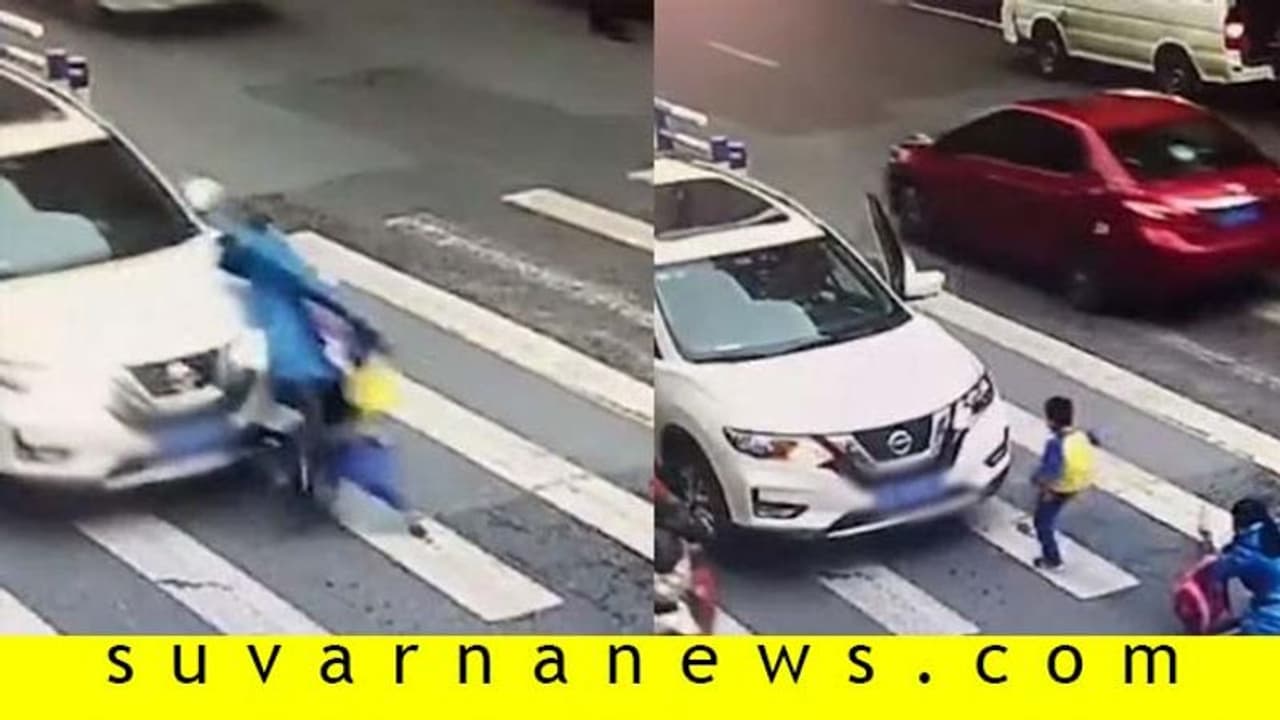 ಅಮ್ಮನ ಗುದ್ದಿದ ಕಾರು ಒದ್ದ ಪೋರ: ಪುಟಾಣಿಯ ಕೋಪದ ಮರೆಯಲ್ಲಿ ತಾಯಿ ಪ್ರೀತಿ!