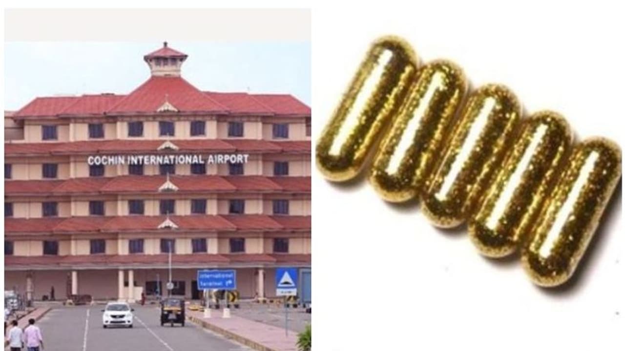 നെടുമ്പാശ്ശേരി വിമാനത്താവളത്തിൽ മലദ്വാരത്തിൽ ഒളിപ്പിച്ച് കടത്താന് ശ്രമിച്ച സ്വർണ്ണം പിടികൂടി നെടുമ്പാശ്ശേരി വിമാനത്താവളത്തിൽ മലദ്വാരത്തിൽ ഒളിപ്പിച്ച് കടത്താന് ശ്രമിച്ച സ്വർണ്ണം പിടികൂടി