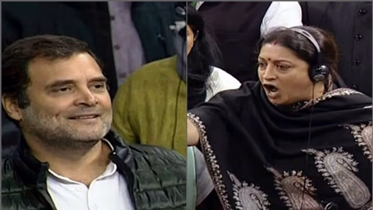 'ধর্ষণের বার্তা দিচ্ছেন গান্ধীপুত্র', স্মৃতি রাগা তর্কযুদ্ধে উত্তাল সংসদ 'ধর্ষণের বার্তা দিচ্ছেন গান্ধীপুত্র', স্মৃতি রাগা তর্কযুদ্ধে উত্তাল সংসদ