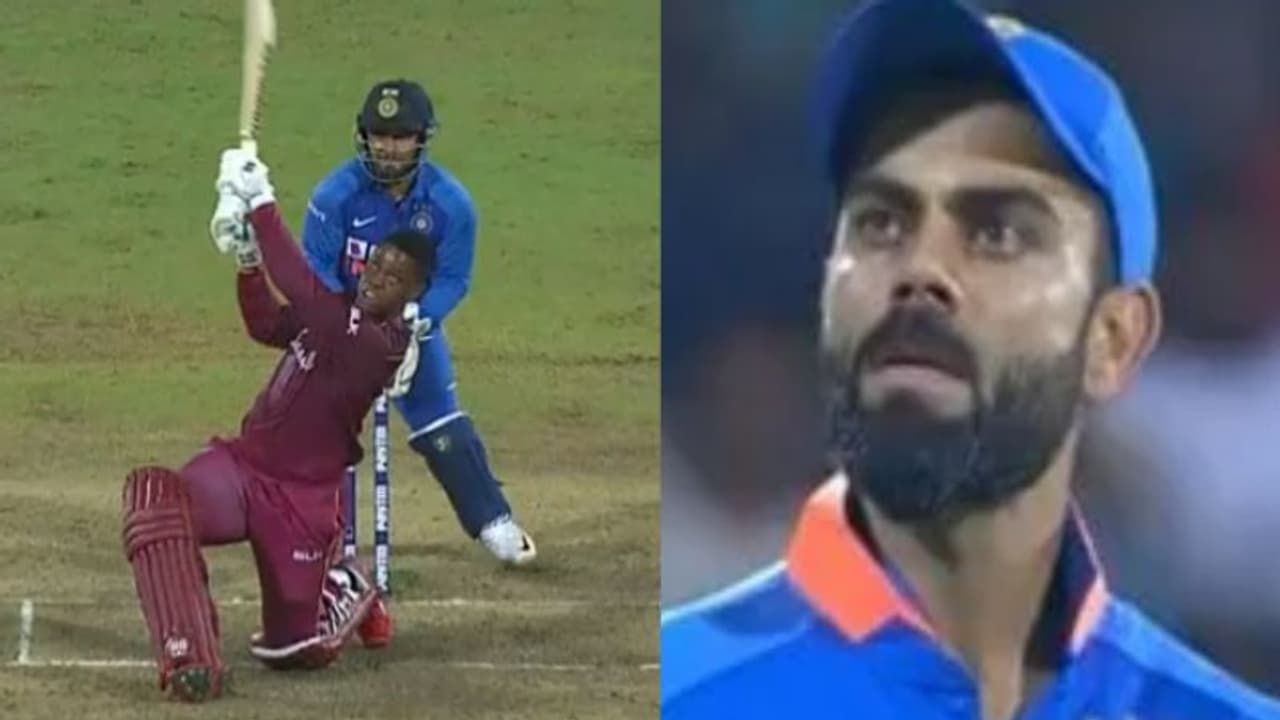 ஜடேஜாவின் பந்தை ஸ்டேடியத்திற்கு வெளியே அனுப்பிய ஹெட்மயர்.. வாயை பிளந்து பார்த்த கோலி.. வீடியோ ஜடேஜாவின் பந்தை ஸ்டேடியத்திற்கு வெளியே அனுப்பிய ஹெட்மயர்.. வாயை பிளந்து பார்த்த கோலி.. வீடியோ