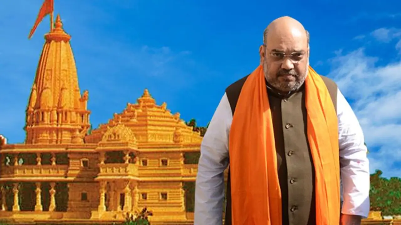 Move over CAB, Amit Shah promises ‘sky touching’ Ram temple  in Ayodhya in 4 months
