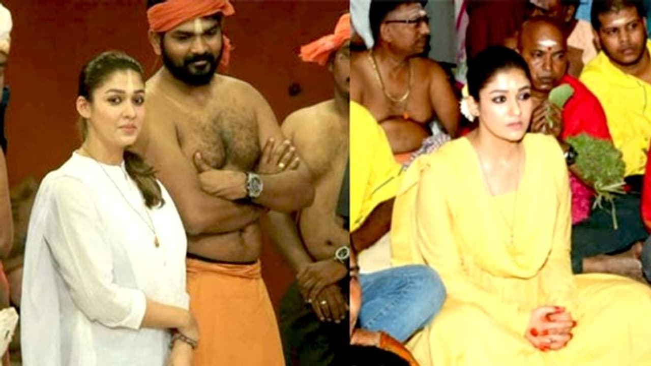 Darbar star Nayanthara along with beau Vignesh Shivan are on pilgrimage spree Darbar star Nayanthara along with beau Vignesh Shivan are on pilgrimage spree