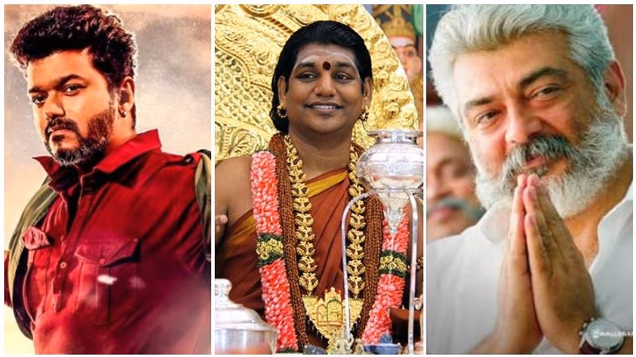 அஜித்தின் வேட்டியை உருவிய நித்யானந்தா... விஜயையும் விட்டு வைக்காததால் அதிர்ச்சி..! அஜித்தின் வேட்டியை உருவிய நித்யானந்தா... விஜயையும் விட்டு வைக்காததால் அதிர்ச்சி..!