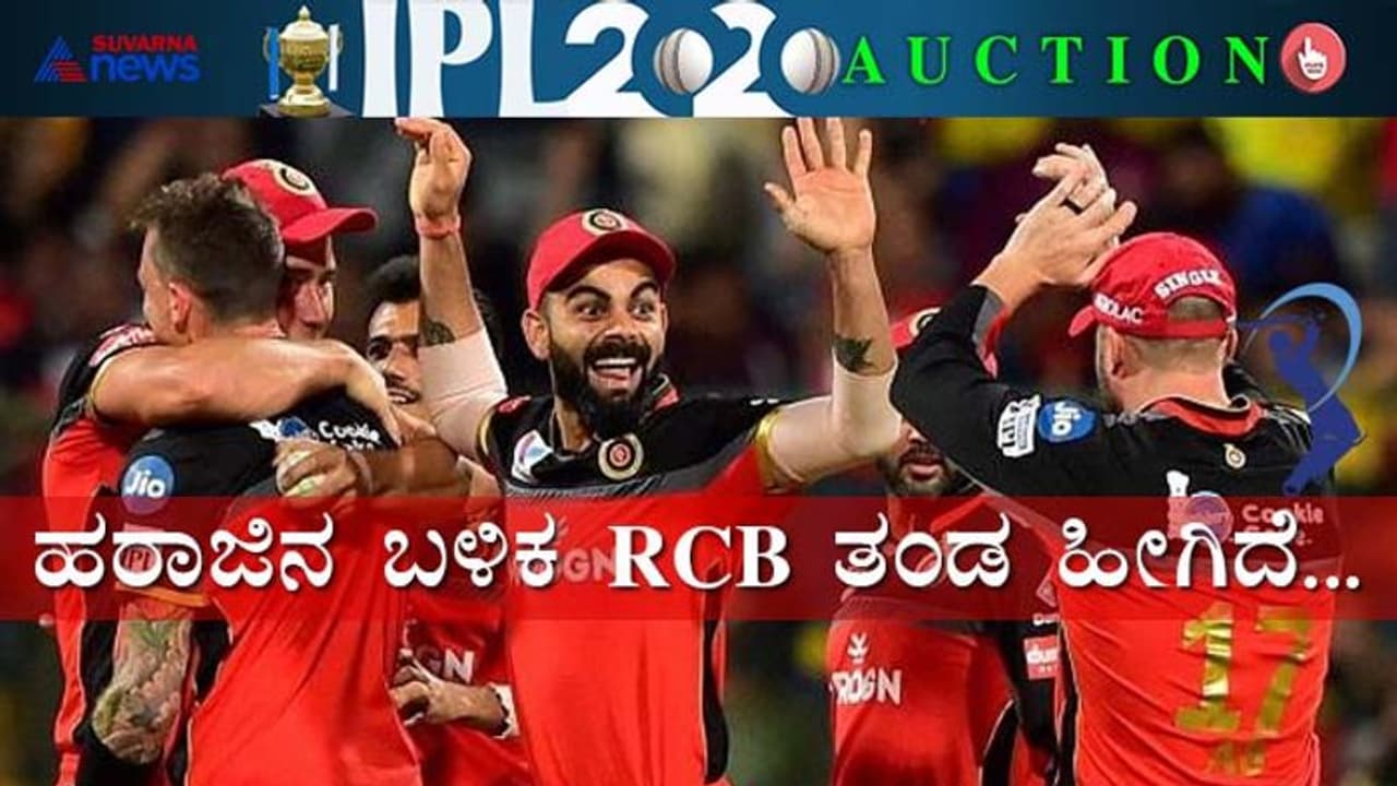 IPL 2020: ಹರಾಜಿನ ಬಳಿಕ RCB ತಂಡದ ಫುಲ್ ಲಿಸ್ಟ್!