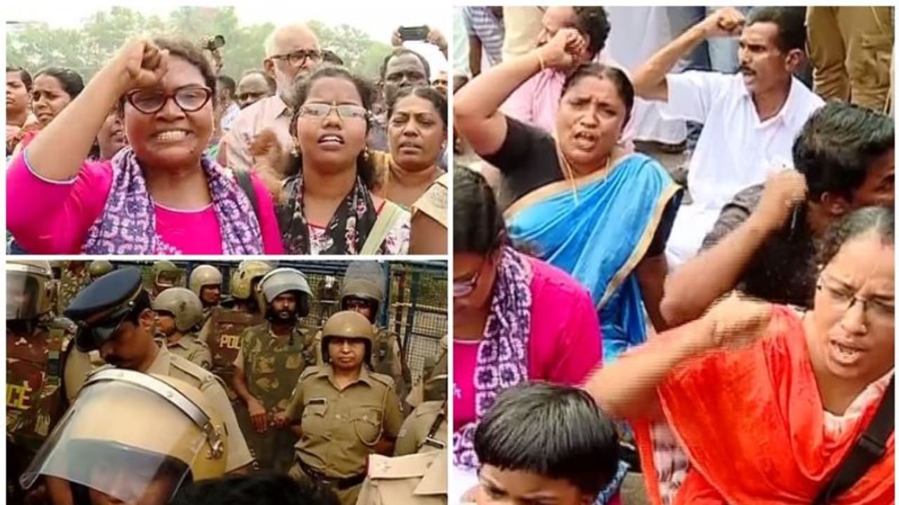 പുതുവൈപ്പ് എല്‍പിജി ടെർമിനല്‍: നിരോധനാജ്ഞ ലംഘിച്ച് സമരസമിതി മാര്‍ച്ച്, അറസ്റ്റ്