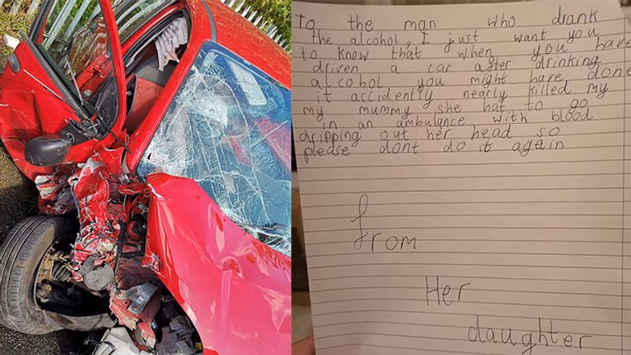 तुमने मेरी मां को मार डाला... एक्सीडेंट में मौत हुई तो बेटी ने नशे में धुत ड्राइवर को लिखा पत्र तुमने मेरी मां को मार डाला... एक्सीडेंट में मौत हुई तो बेटी ने नशे में धुत ड्राइवर को लिखा पत्र