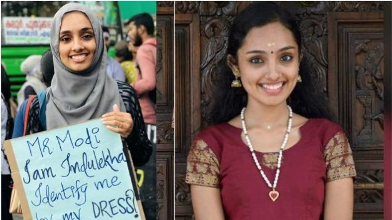 'വേഷം കൊണ്ട് തിരിച്ചറിയൂ'; പൗരത്വ നിയമ ഭേദഗതിക്കെതിരെ ഹിജാബ് ധരിച്ചെത്തി 'വൈറലാ'യ ഇന്ദുലേഖ പറയുന്നു