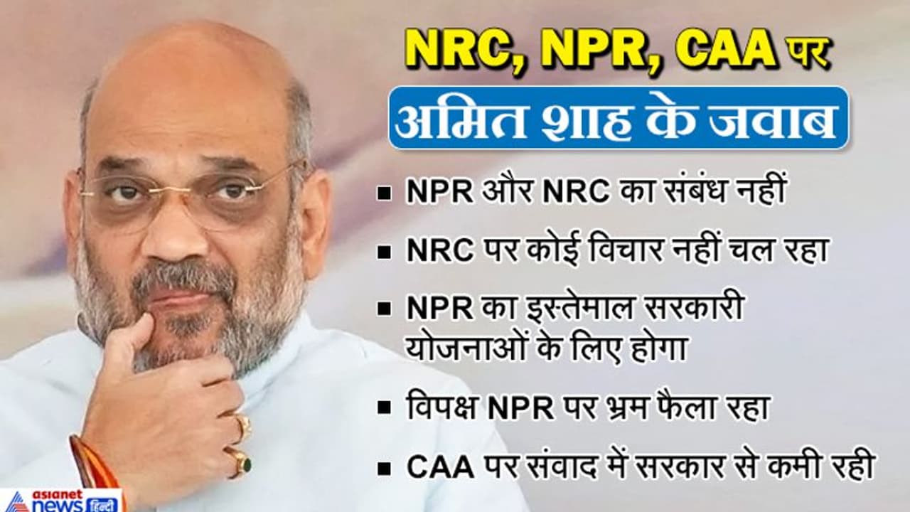 अमित शाह ने कहा, देशभर में NRC पर बहस की जरूरत नहीं, इसपर विचार नहीं चल रहा अमित शाह ने कहा, देशभर में NRC पर बहस की जरूरत नहीं, इसपर विचार नहीं चल रहा